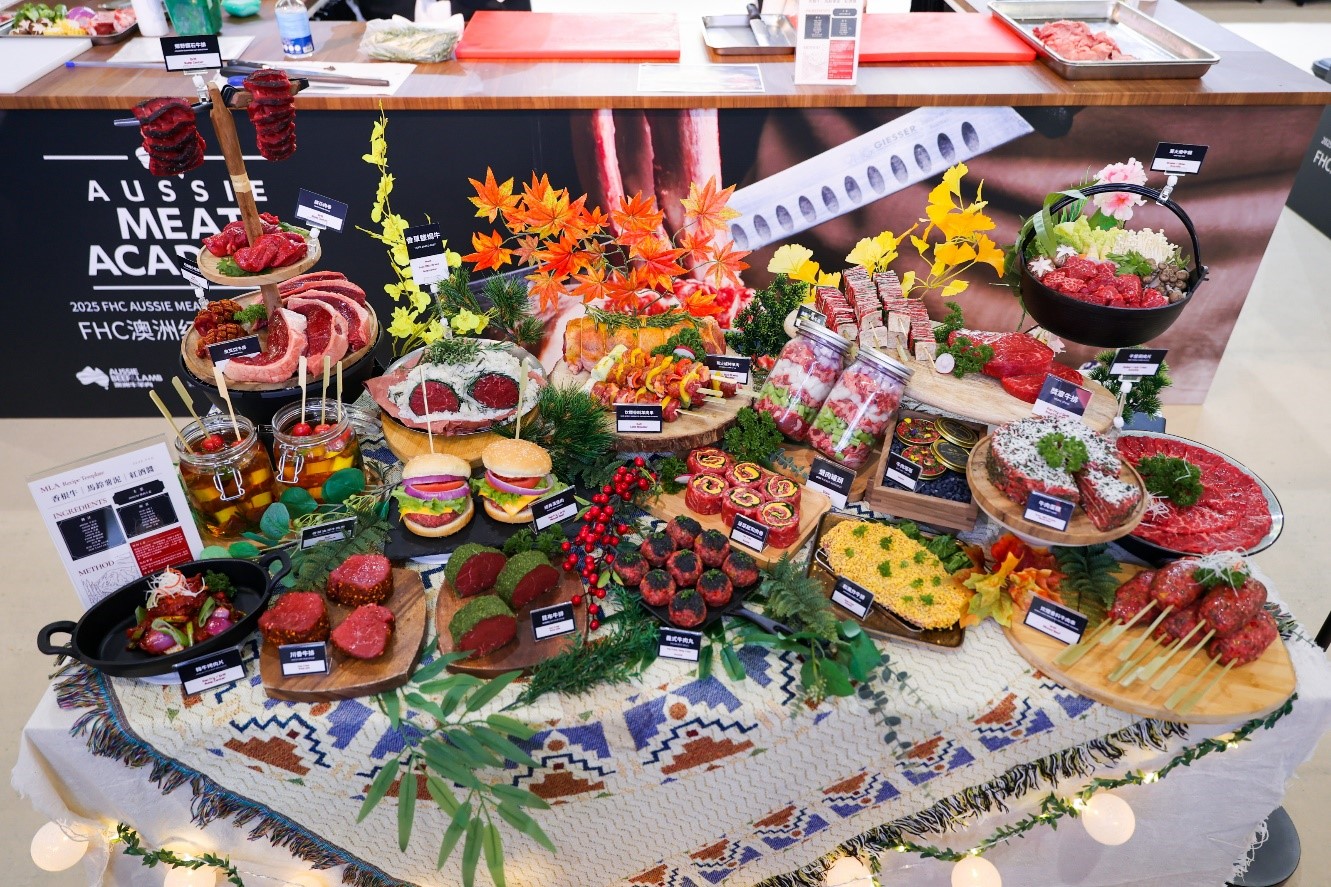 Aus red meat display