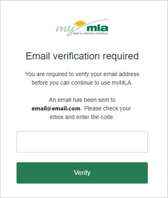Create an myMLA account via the eNVD mobile app - Step 2