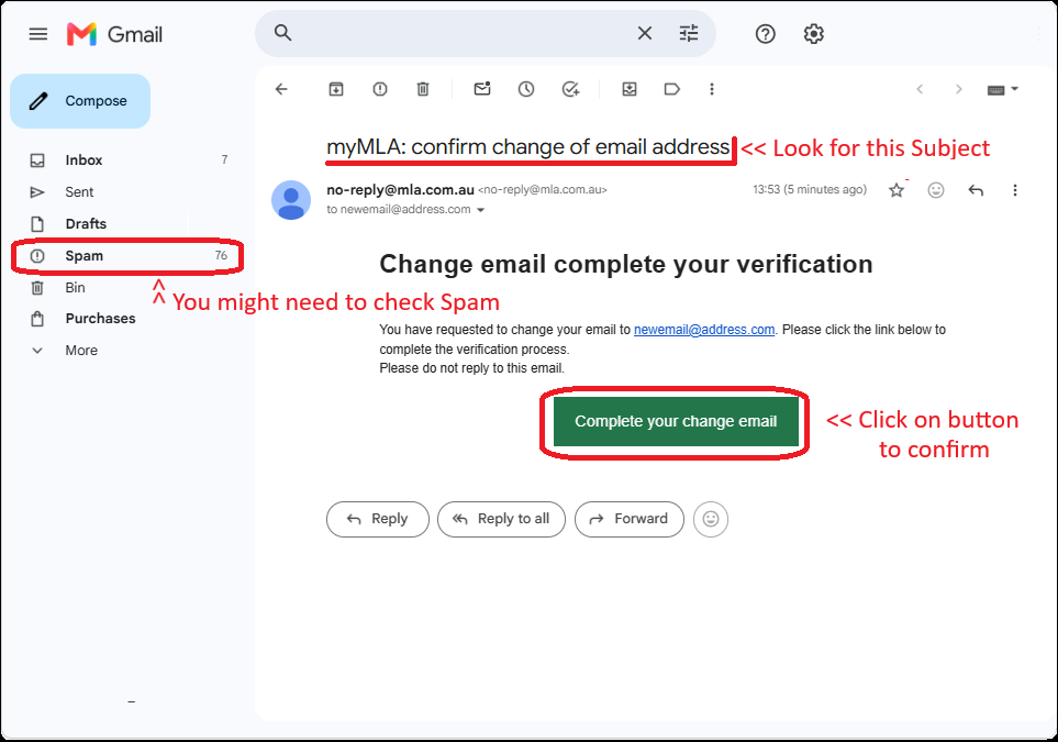 Verify your email address