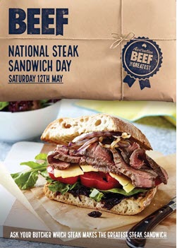 Steak sandwich day