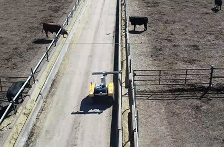 Lot feeders see BunkBot in action