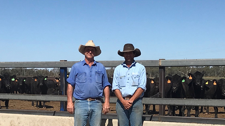 RMI Livestock Manager, Brett Meyer and Feedlot Supervisor, Jerry Daley