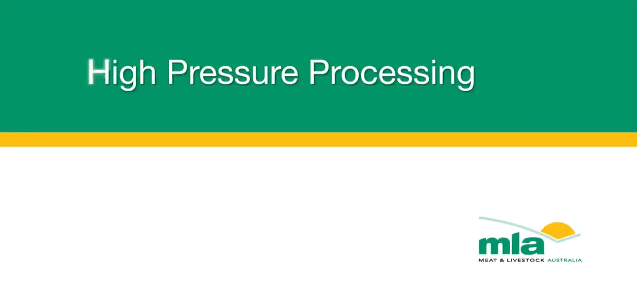 High pressure processing – video: